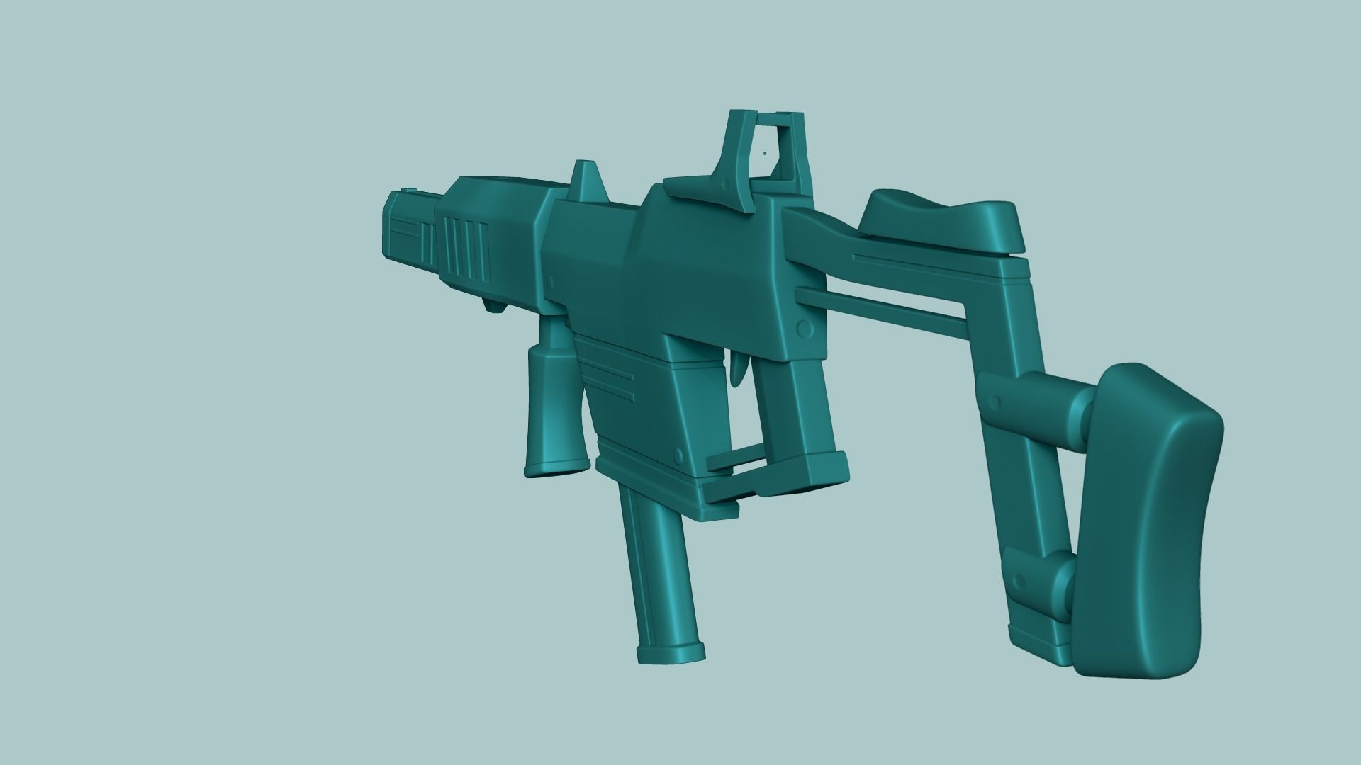 20 Sci-Fi Guns - Weaponry - Rifles Sniper Assault Submachine 3D Model Collection_102