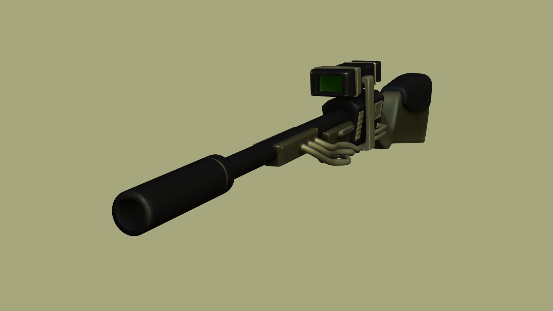 20 Sci-Fi Guns - Weaponry - Rifles Sniper Assault Submachine 3D Model Collection_23