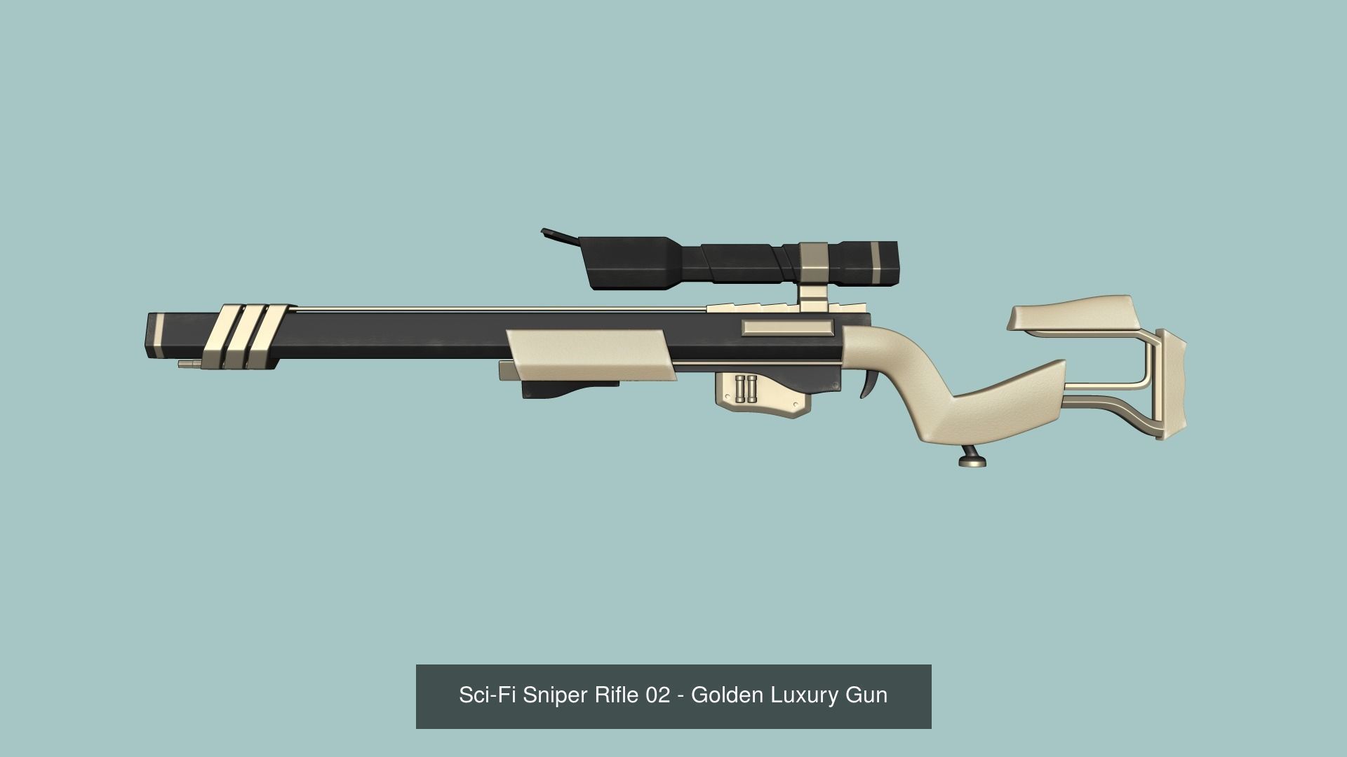 20 Sci-Fi Guns - Weaponry - Rifles Sniper Assault Submachine 3D Model Collection_24