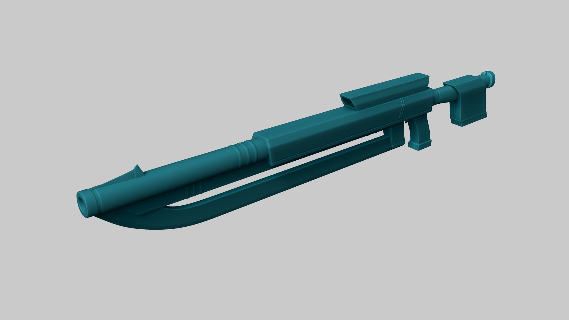 20 Sci-Fi Guns - Weaponry - Rifles Sniper Assault Submachine 3D Model Collection_117