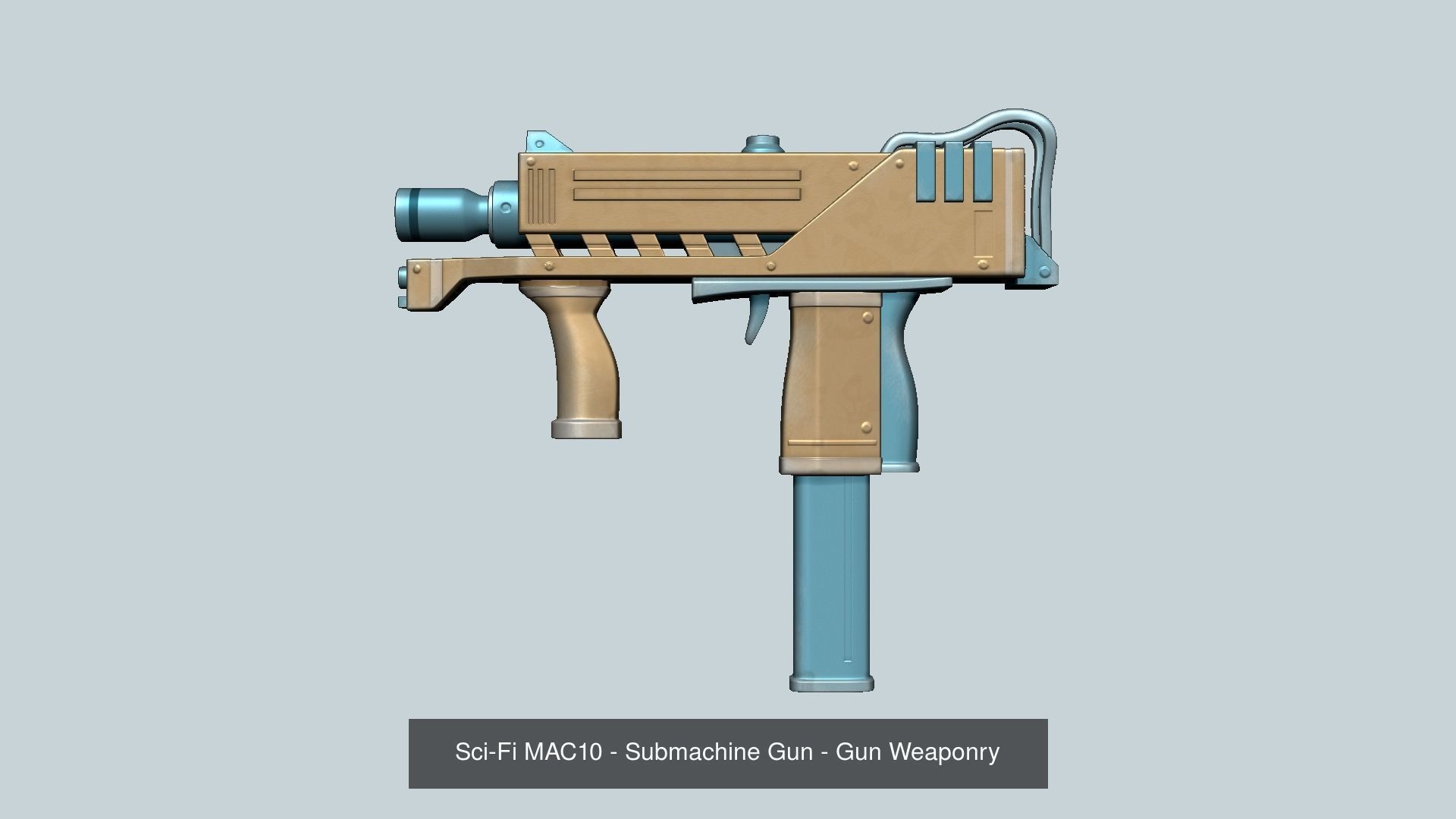 20 Sci-Fi Guns - Weaponry - Rifles Sniper Assault Submachine 3D Model Collection_32