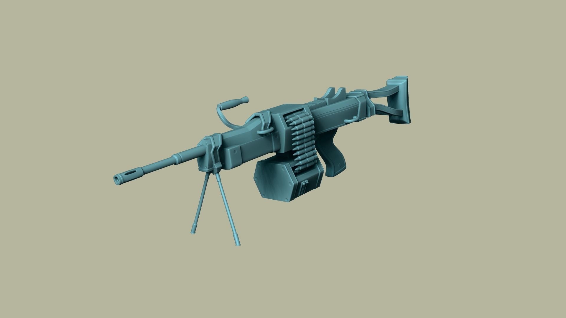 20 Sci-Fi Guns - Weaponry - Rifles Sniper Assault Submachine 3D Model Collection_46