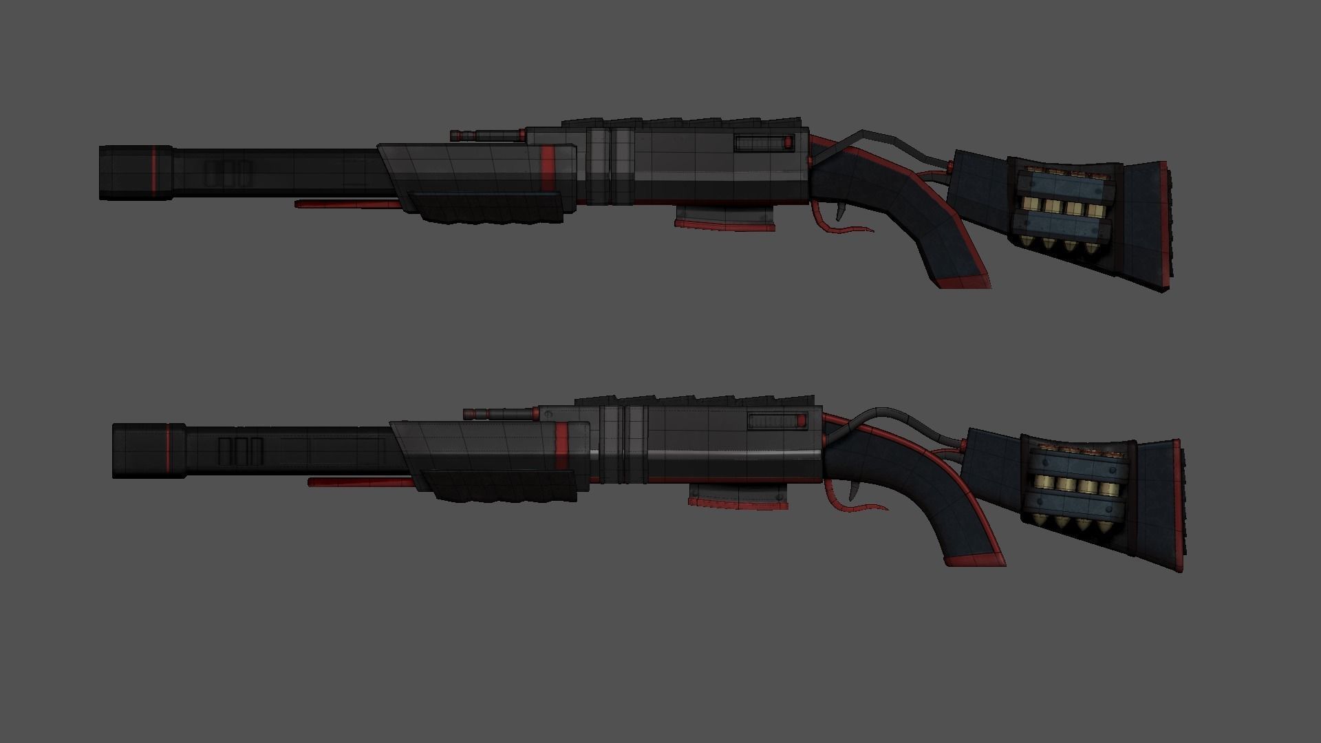 20 Sci-Fi Guns - Weaponry - Rifles Sniper Assault Submachine 3D Model Collection_42