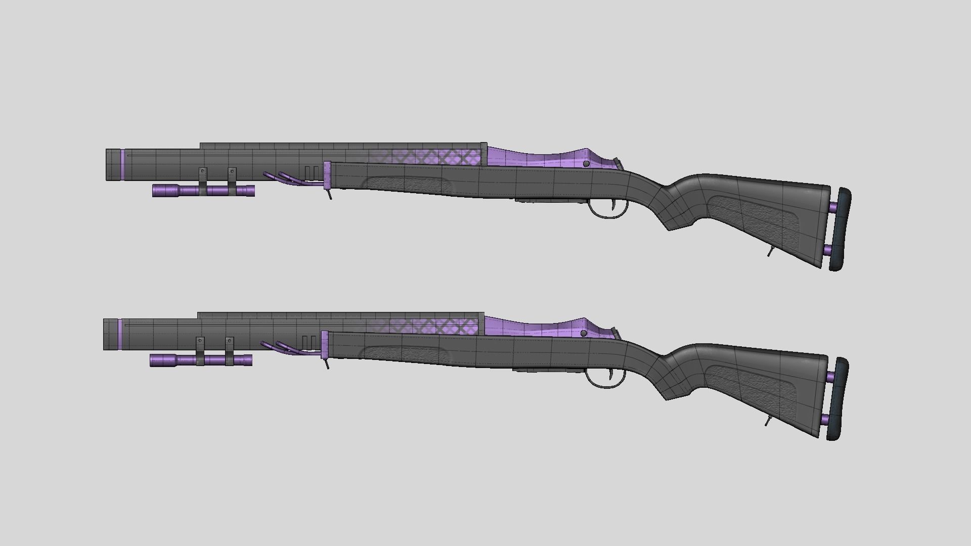 20 Sci-Fi Guns - Weaponry - Rifles Sniper Assault Submachine 3D Model Collection_110