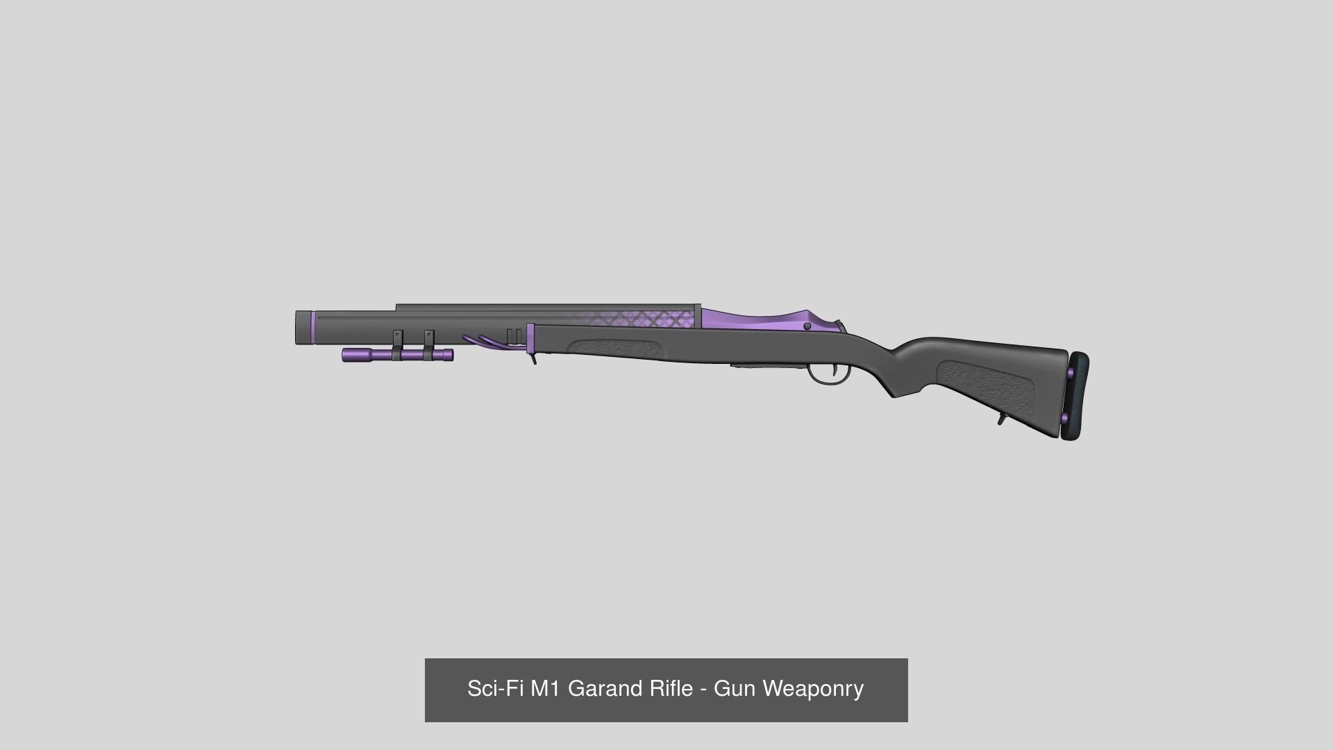 20 Sci-Fi Guns - Weaponry - Rifles Sniper Assault Submachine 3D Model Collection_36