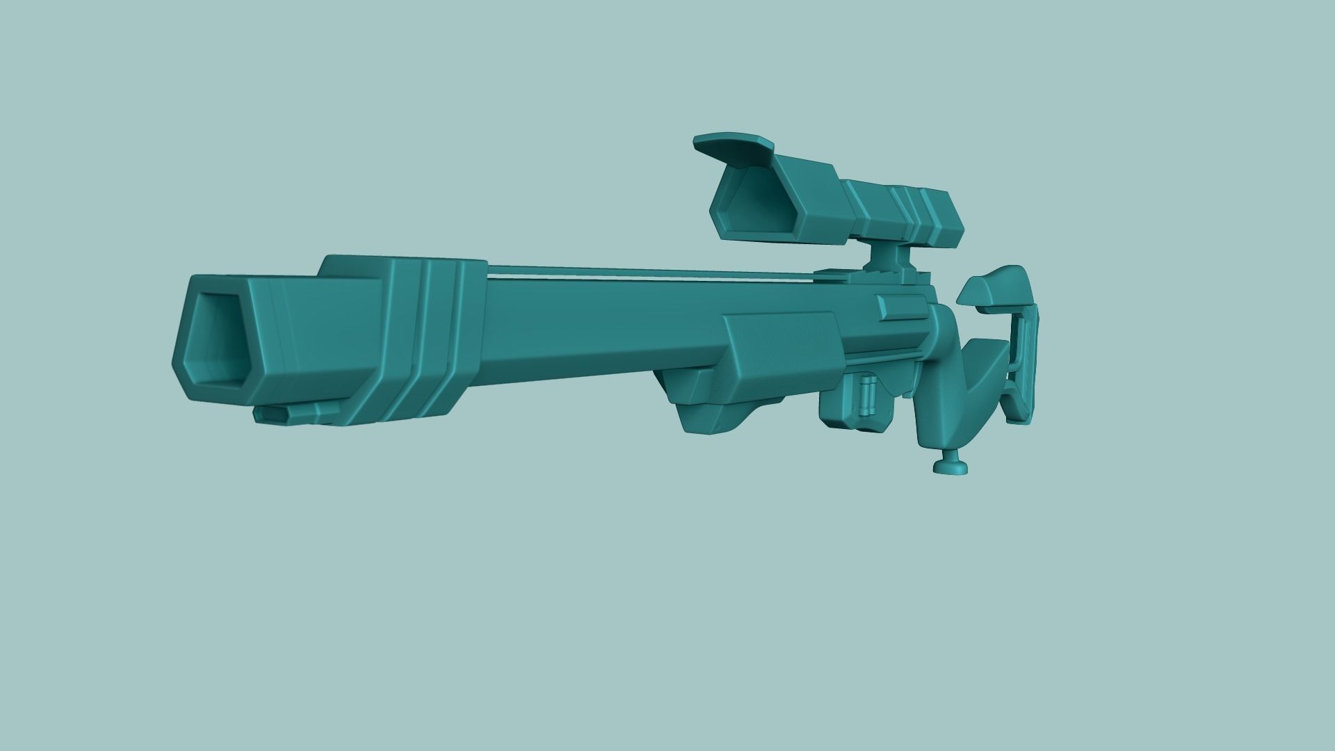 20 Sci-Fi Guns - Weaponry - Rifles Sniper Assault Submachine 3D Model Collection_78