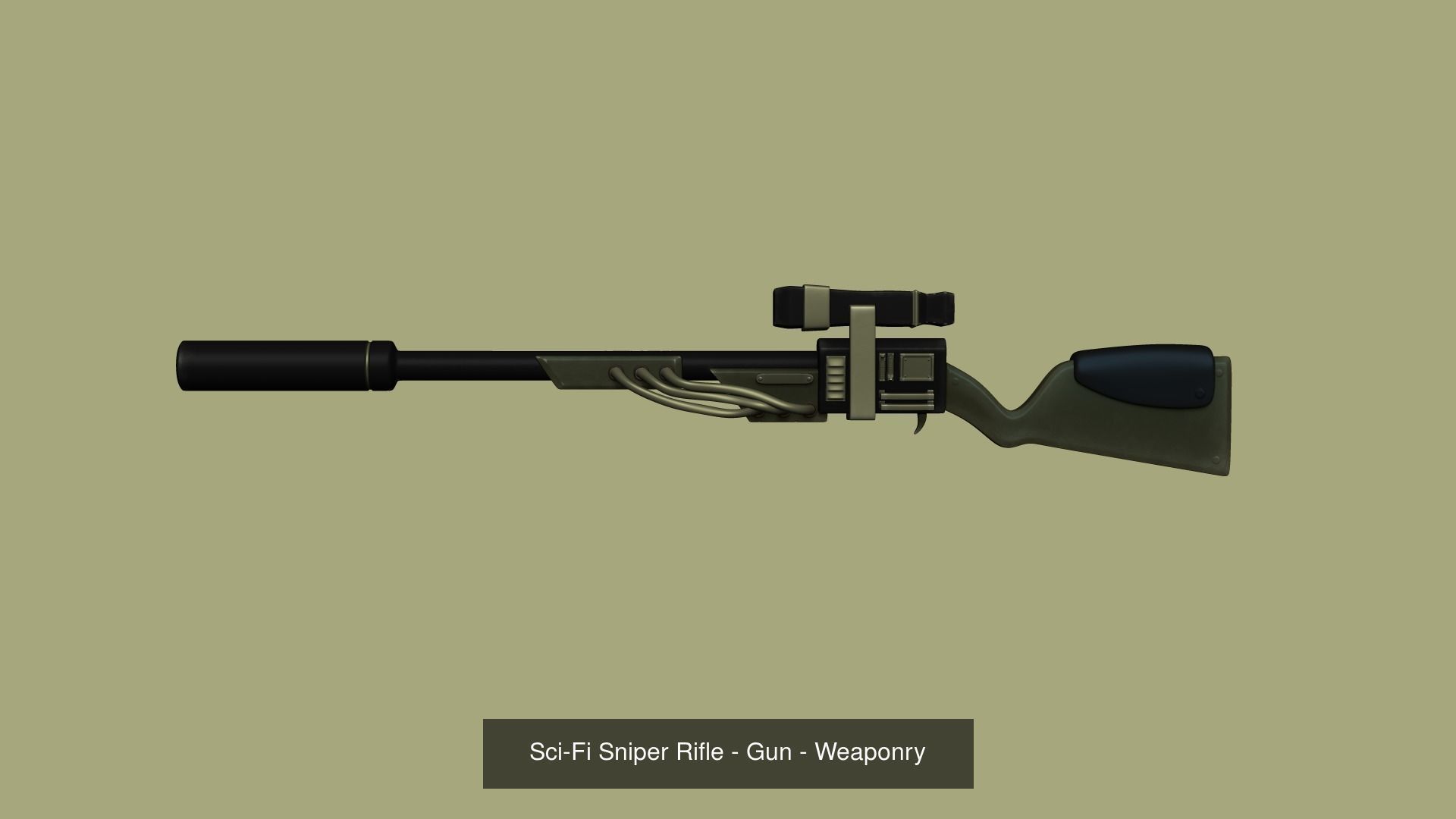 20 Sci-Fi Guns - Weaponry - Rifles Sniper Assault Submachine 3D Model Collection_6