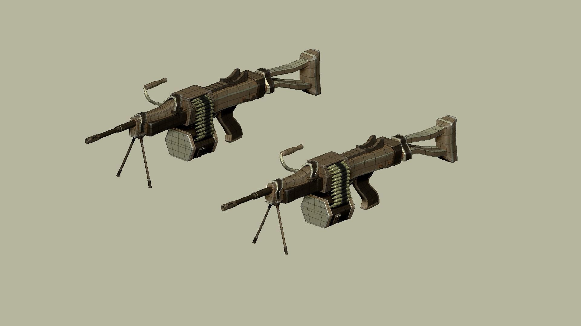 20 Sci-Fi Guns - Weaponry - Rifles Sniper Assault Submachine 3D Model Collection_49