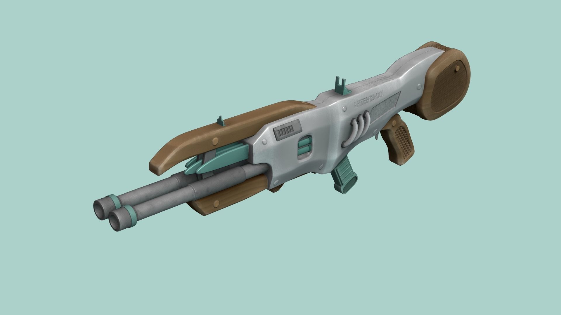 20 Sci-Fi Guns - Weaponry - Rifles Sniper Assault Submachine 3D Model Collection_9
