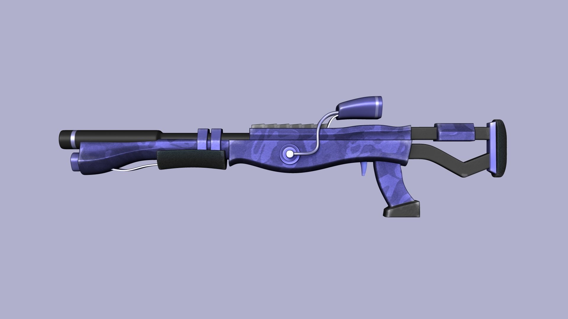 20 Sci-Fi Guns - Weaponry - Rifles Sniper Assault Submachine 3D Model Collection_83
