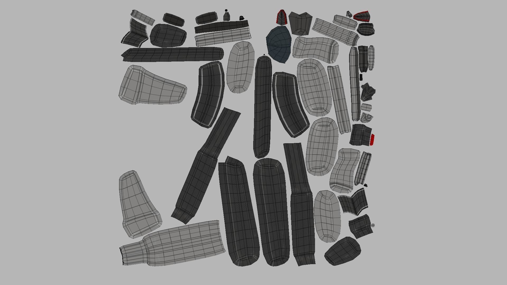 20 Sci-Fi Guns - Weaponry - Rifles Sniper Assault Submachine 3D Model Collection_61