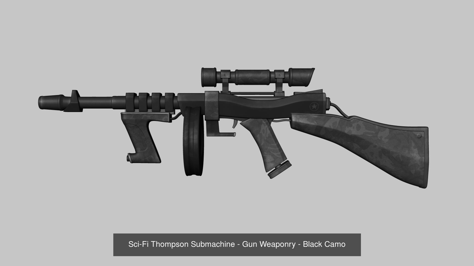 20 Sci-Fi Guns - Weaponry - Rifles Sniper Assault Submachine 3D Model Collection_20