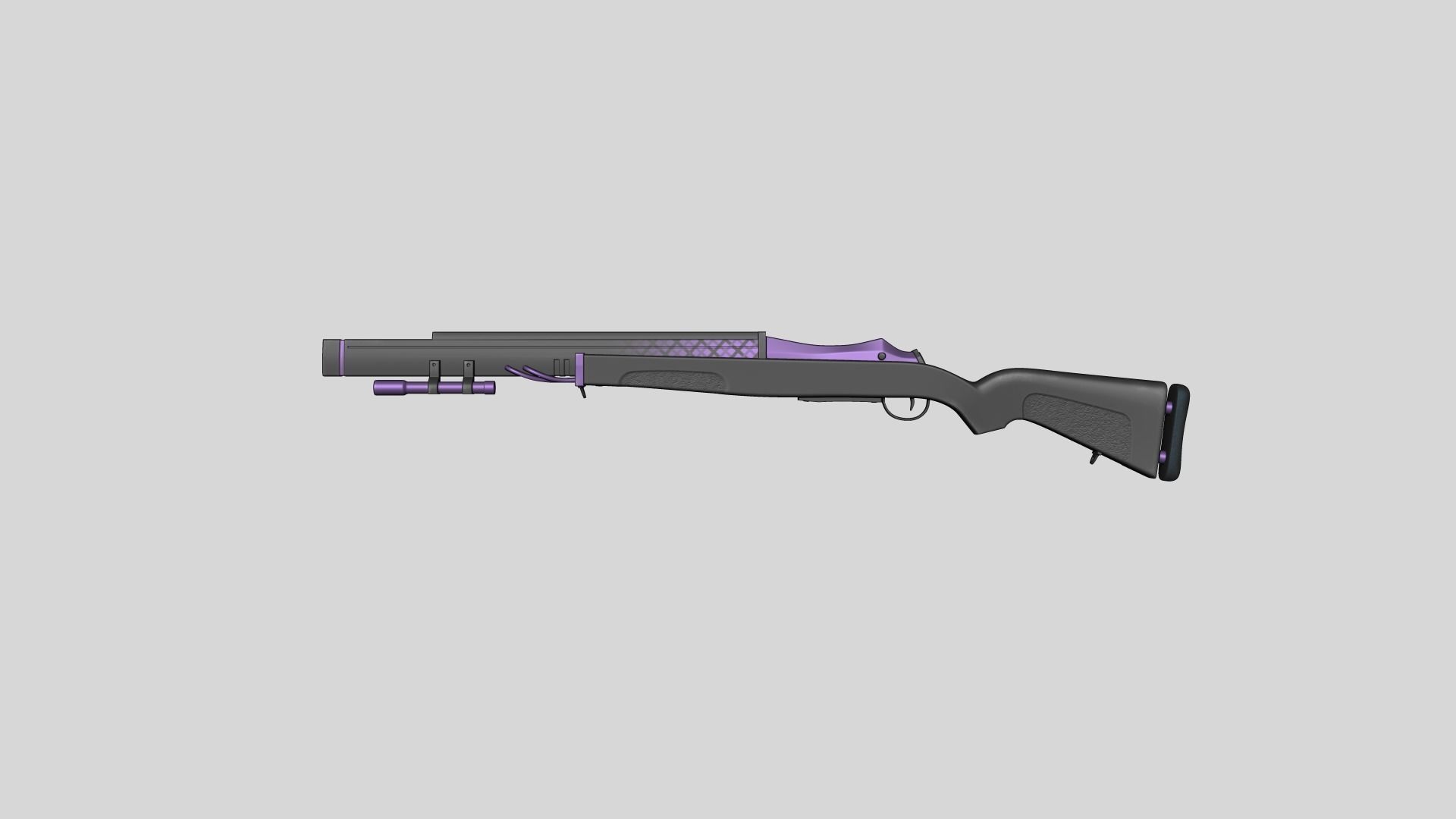 20 Sci-Fi Guns - Weaponry - Rifles Sniper Assault Submachine 3D Model Collection_108