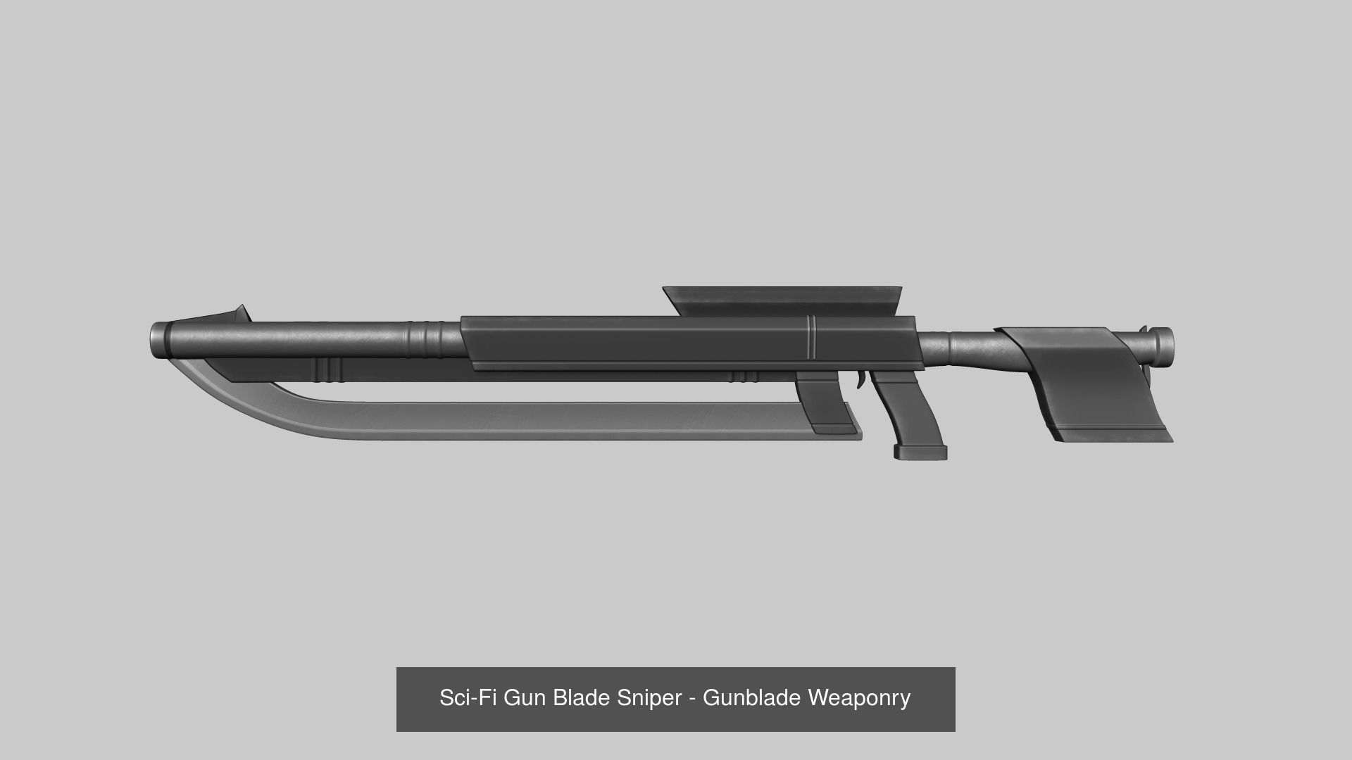 20 Sci-Fi Guns - Weaponry - Rifles Sniper Assault Submachine 3D Model Collection_40