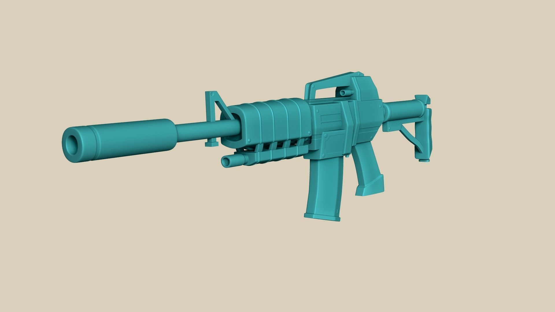 20 Sci-Fi Guns - Weaponry - Rifles Sniper Assault Submachine 3D Model Collection_89