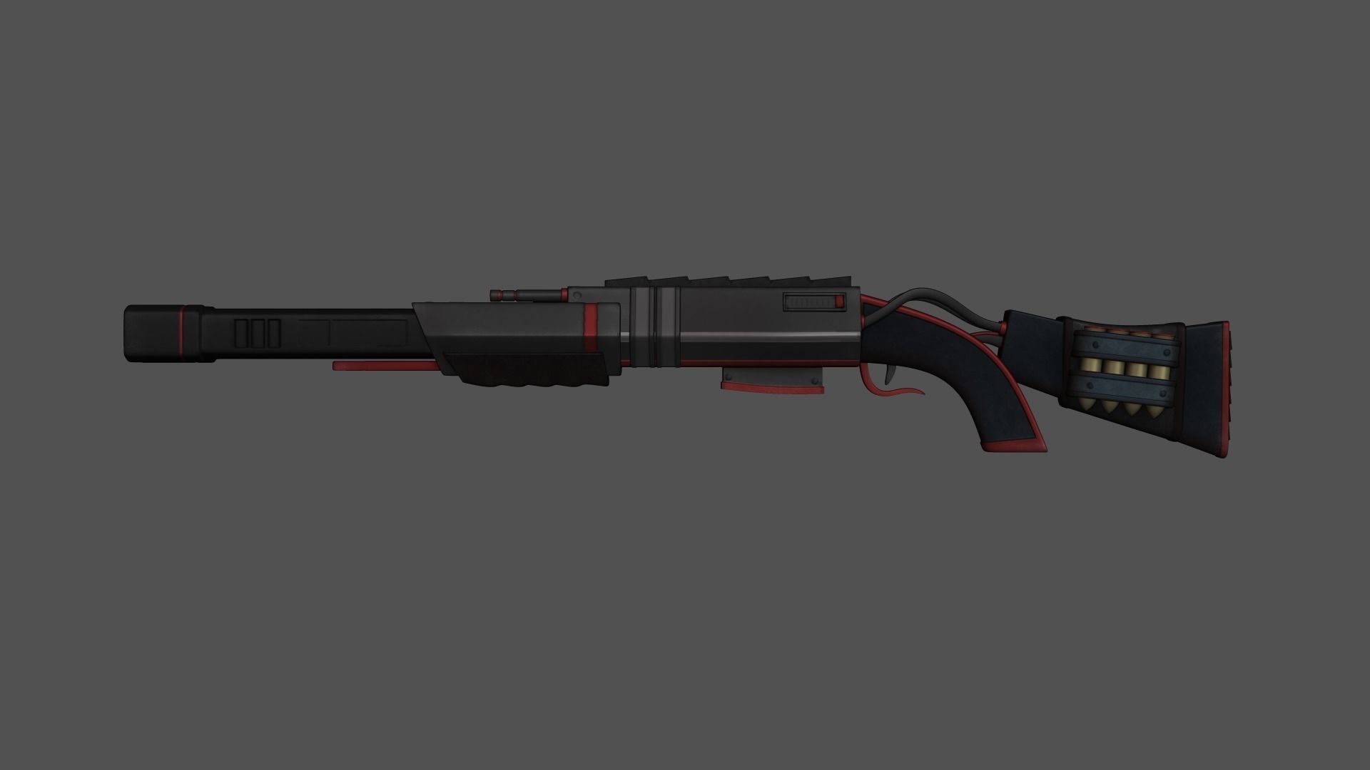 20 Sci-Fi Guns - Weaponry - Rifles Sniper Assault Submachine 3D Model Collection_41
