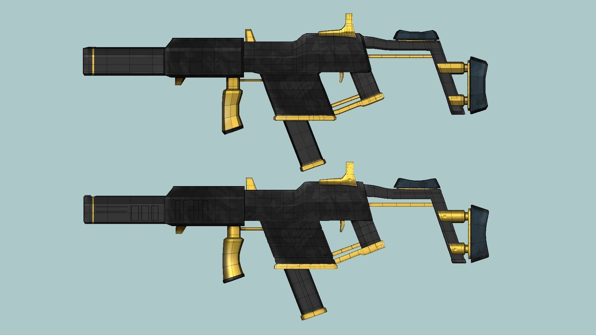 20 Sci-Fi Guns - Weaponry - Rifles Sniper Assault Submachine 3D Model Collection_103