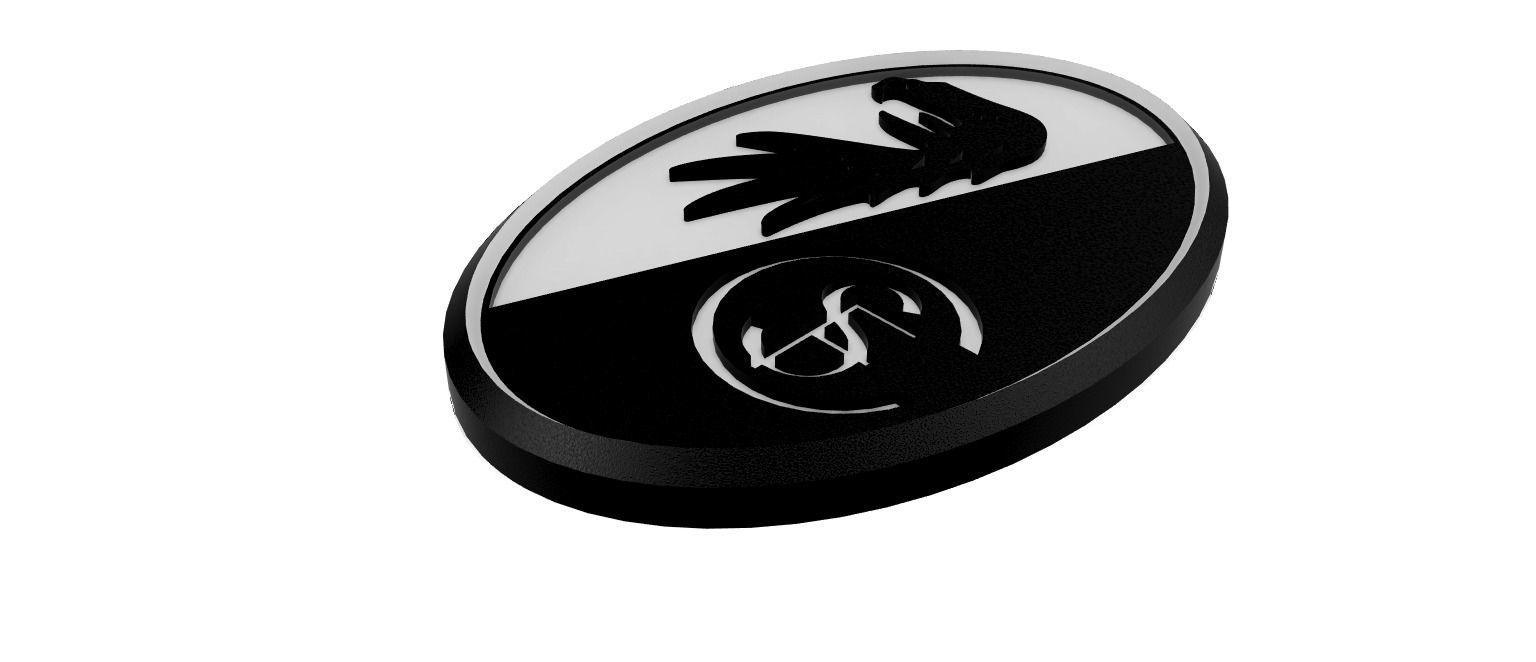 SC Freiburg Wall Sign 3D print model_2