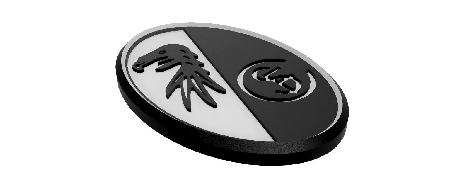SC Freiburg Wall Sign 3D print model_0