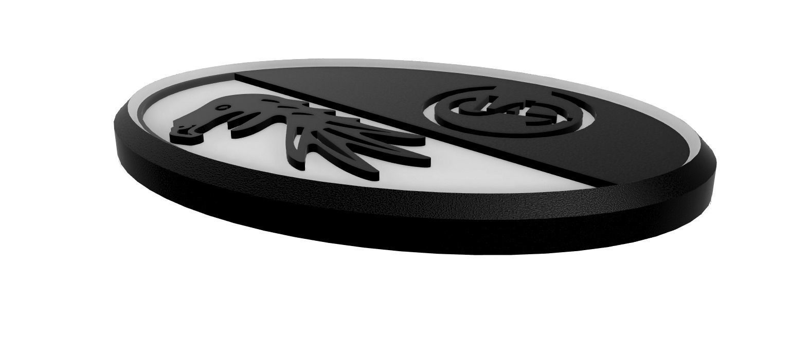 SC Freiburg Wall Sign 3D print model_4