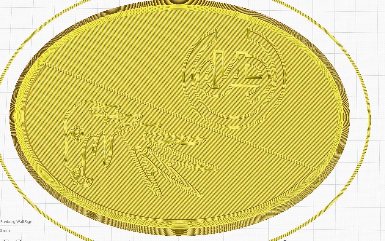 SC Freiburg Wall Sign 3D print model_8