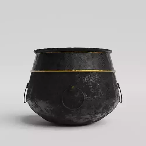 Fantasy style rusty Cauldron