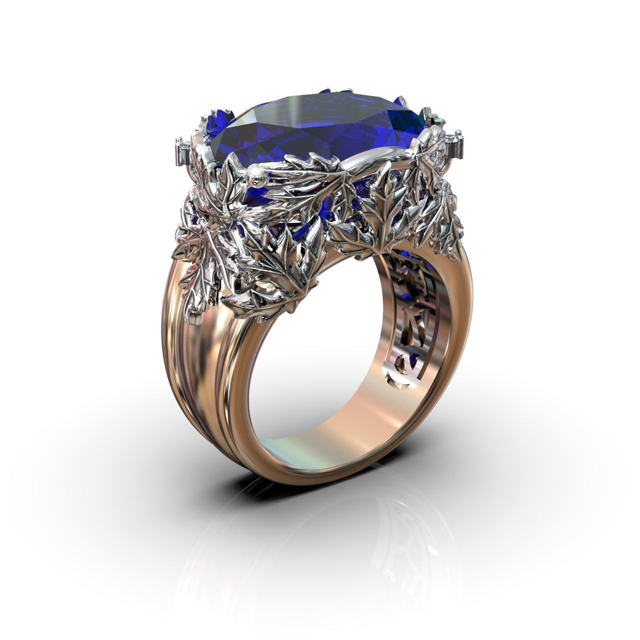 canadian ring with maple leaf 1261 3D print model_23