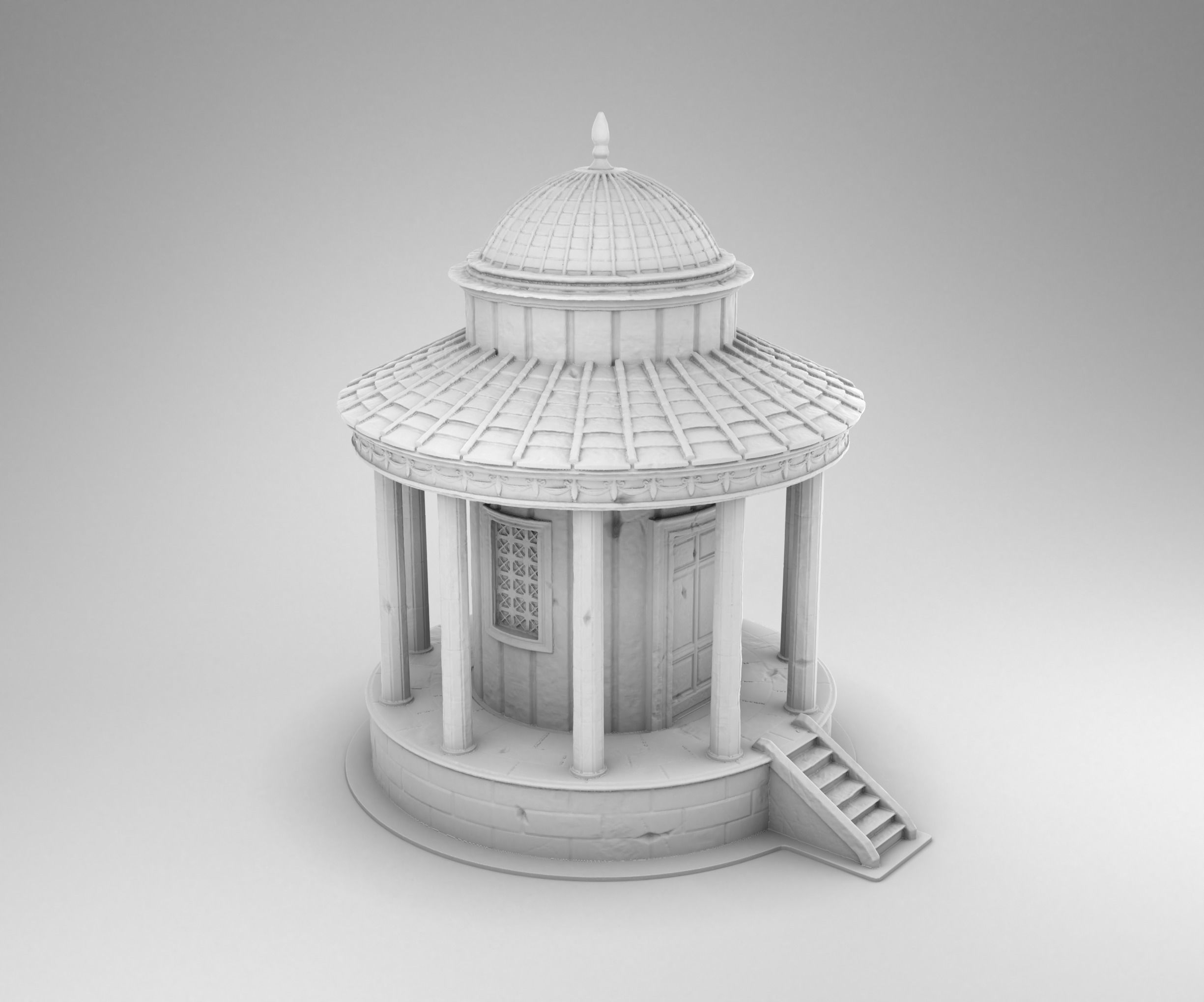 Small Greek temple 3D print model_1