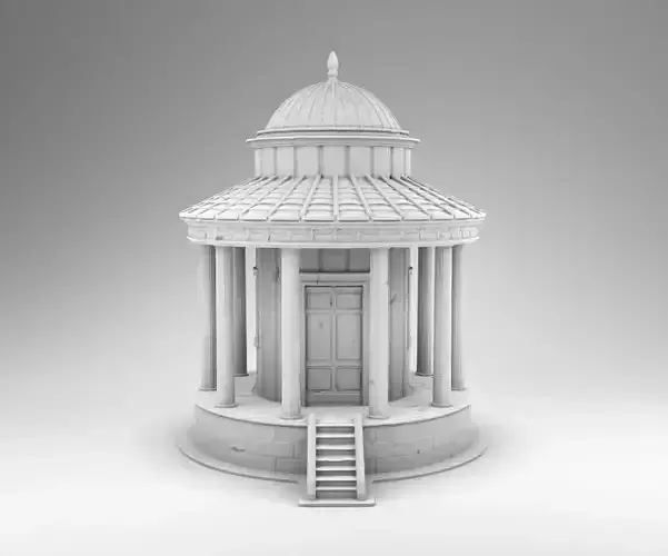 Small Greek temple 3D print model
