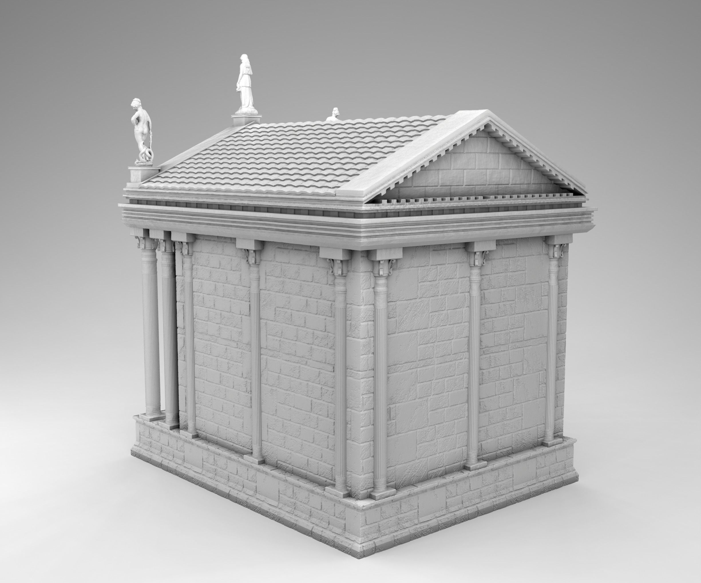 Ancient Greek Temple 3D print model_2