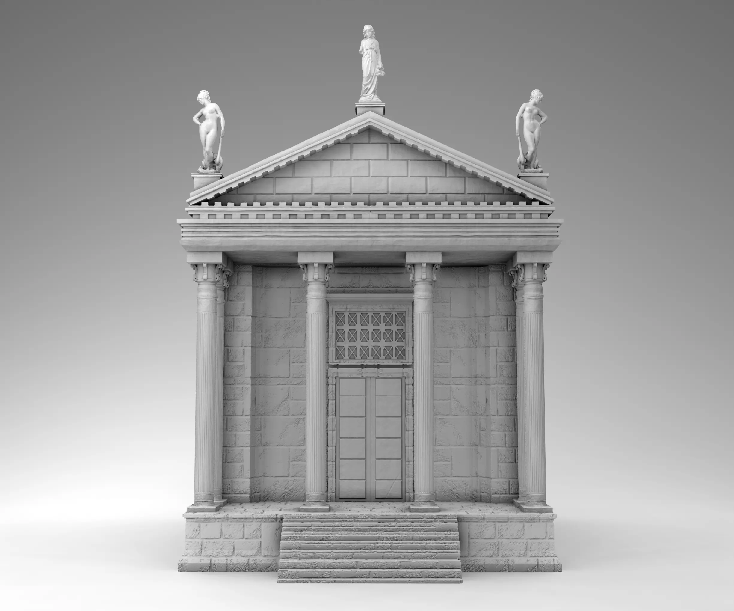 Ancient Greek Temple 3D print model_0