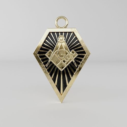 Masonic pendant 21 3D print model