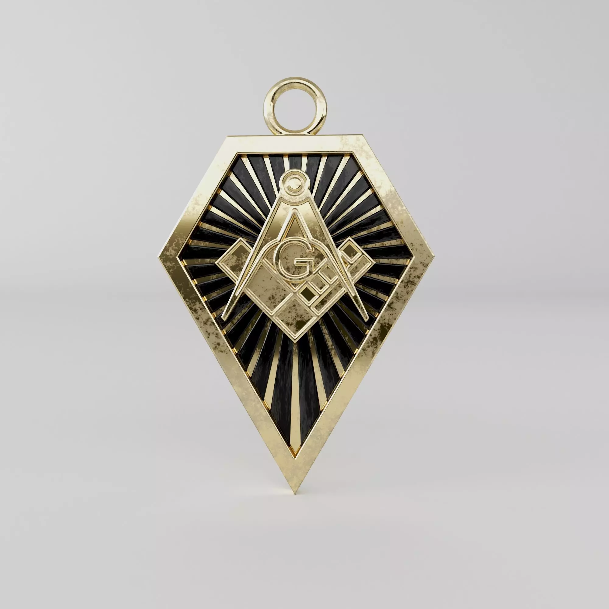 Masonic pendant 21 3D print model