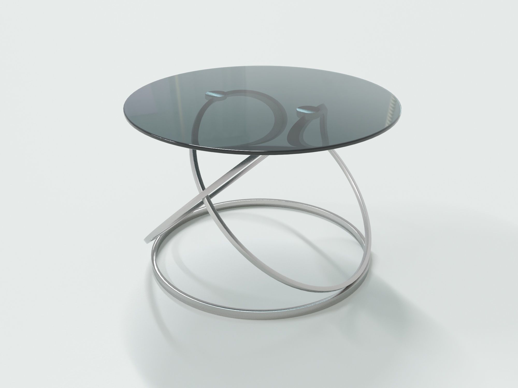 Glass Table 3D model_1
