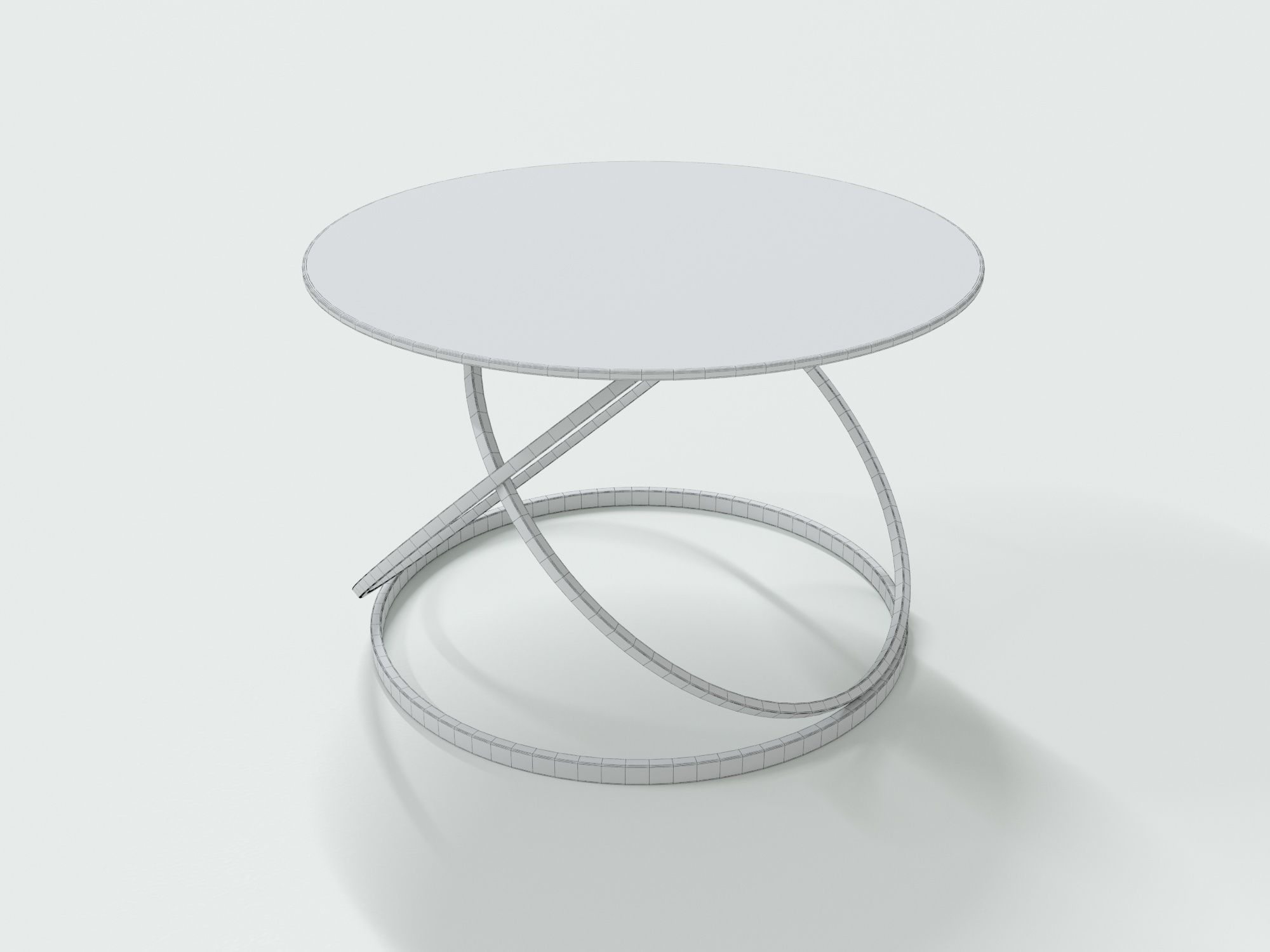 Glass Table 3D model_3