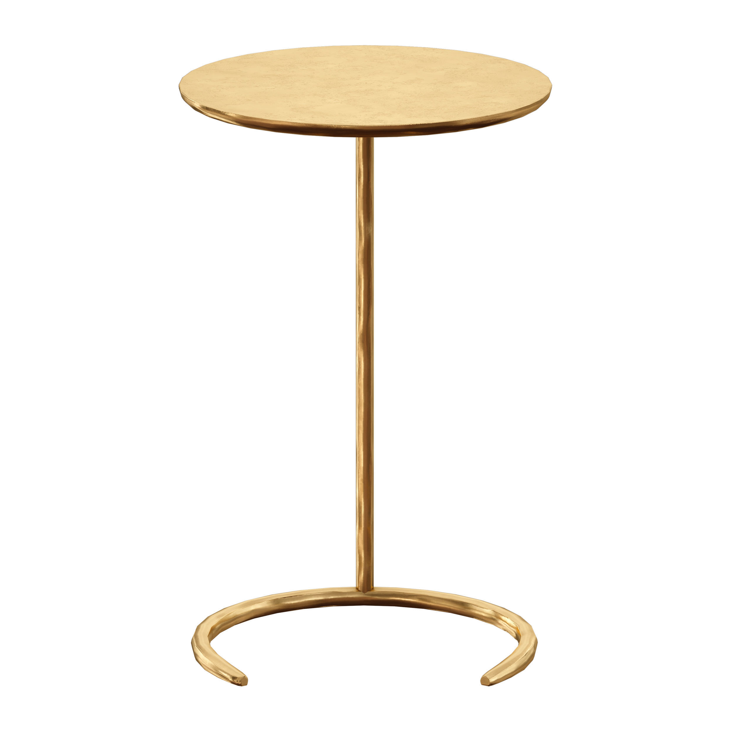 Azura Brass C-Table Crate and Barrel 3D model_4