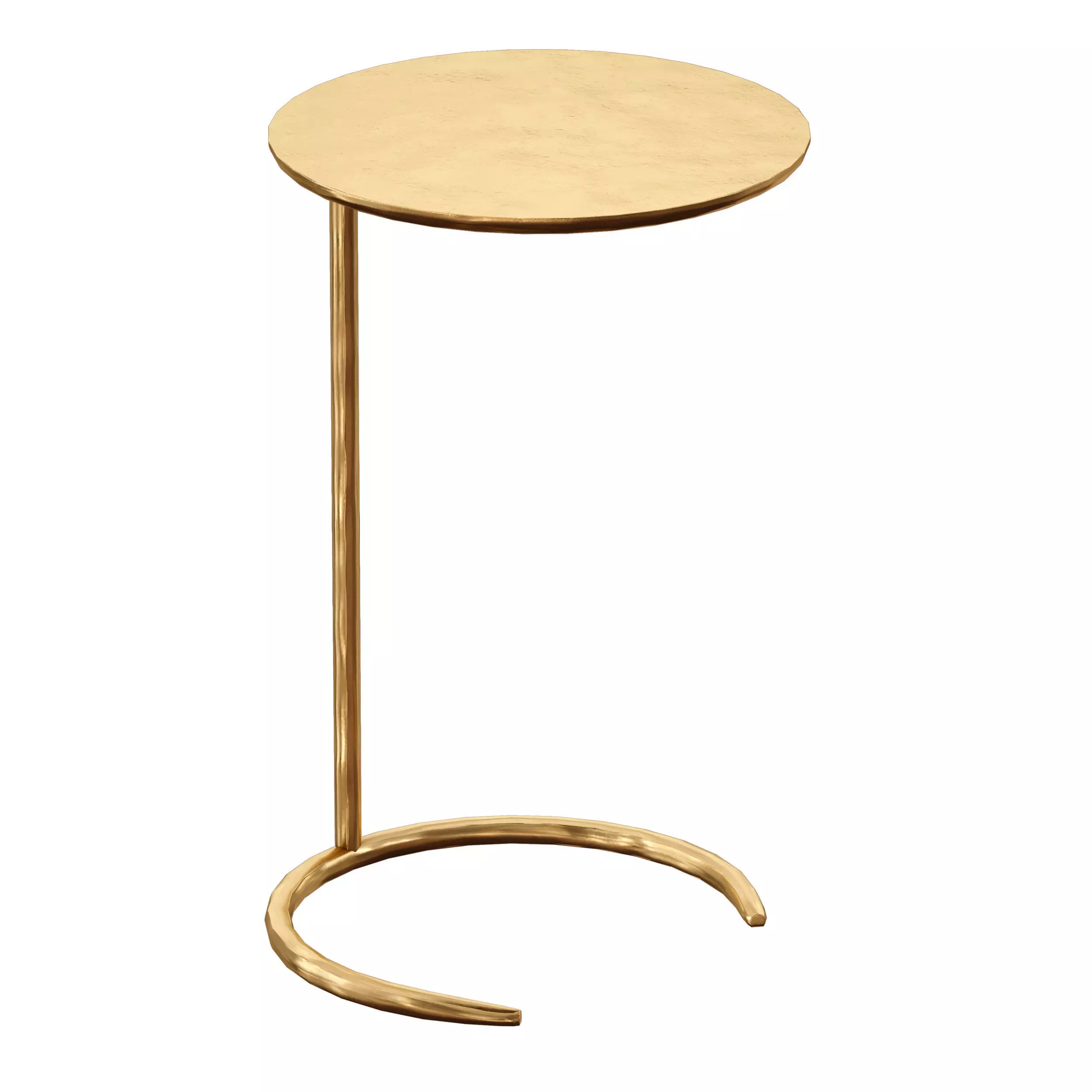 Azura Brass C-Table Crate and Barrel 3D model_0