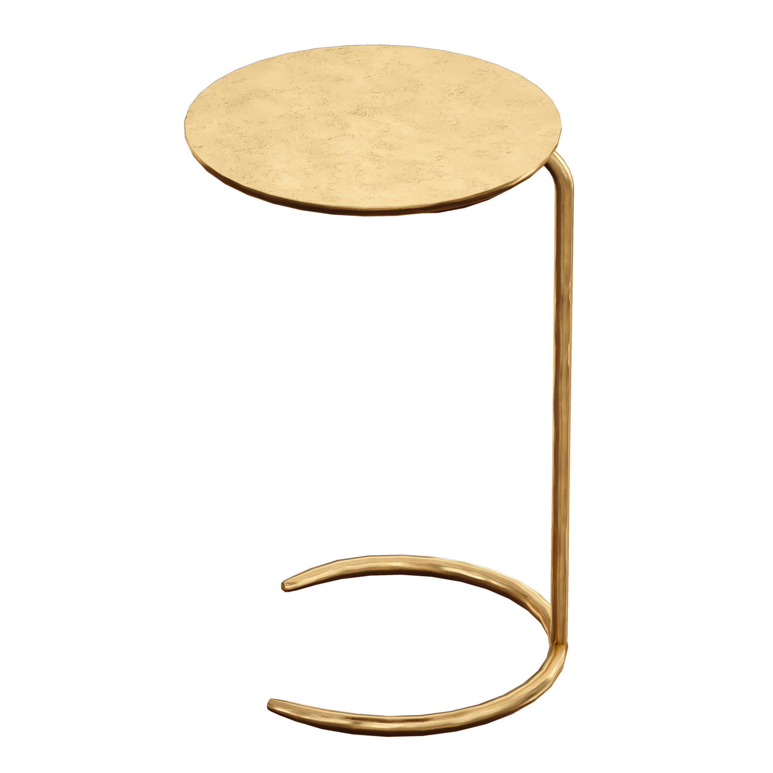 Azura Brass C-Table Crate and Barrel 3D model_6