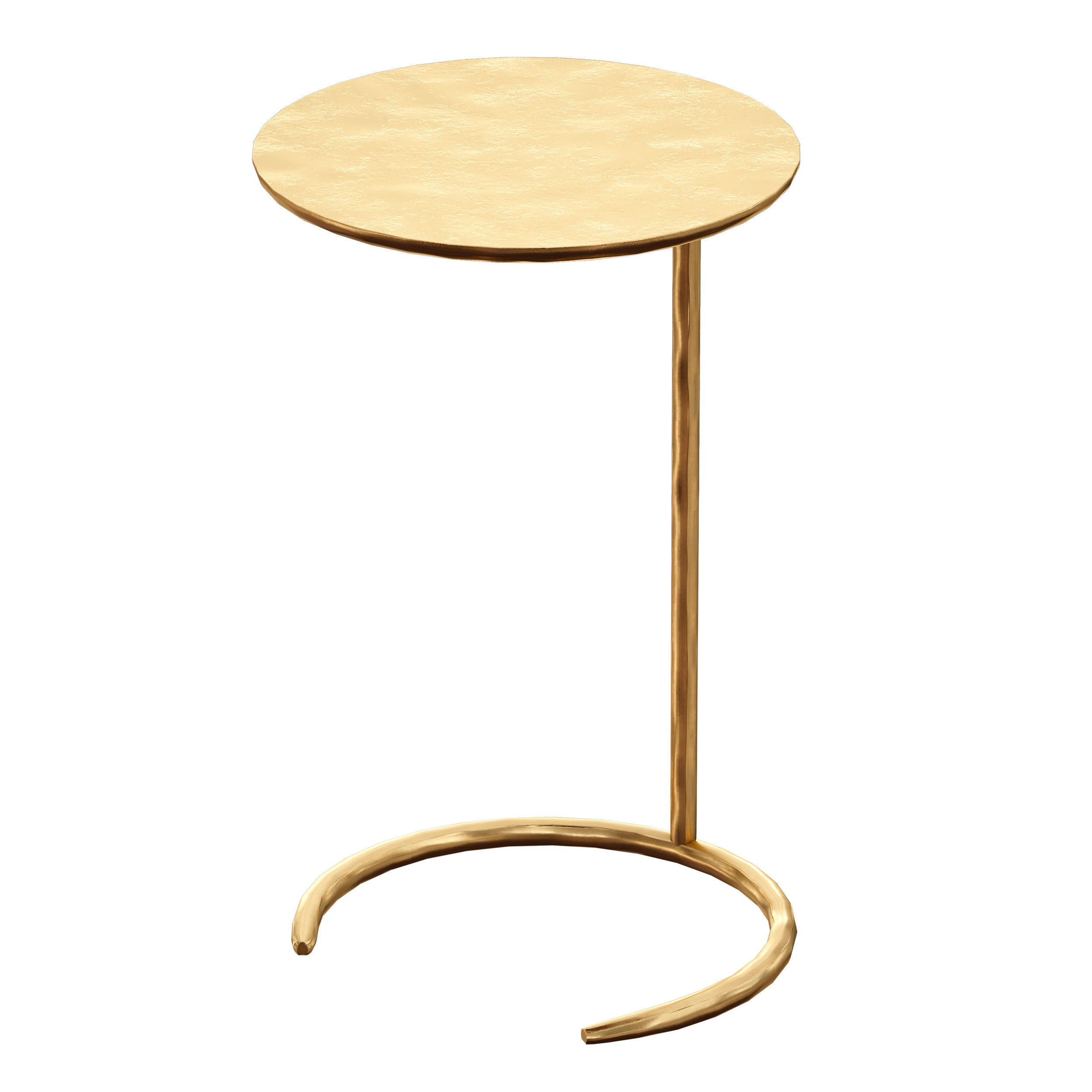 Azura Brass C-Table Crate and Barrel 3D model_5