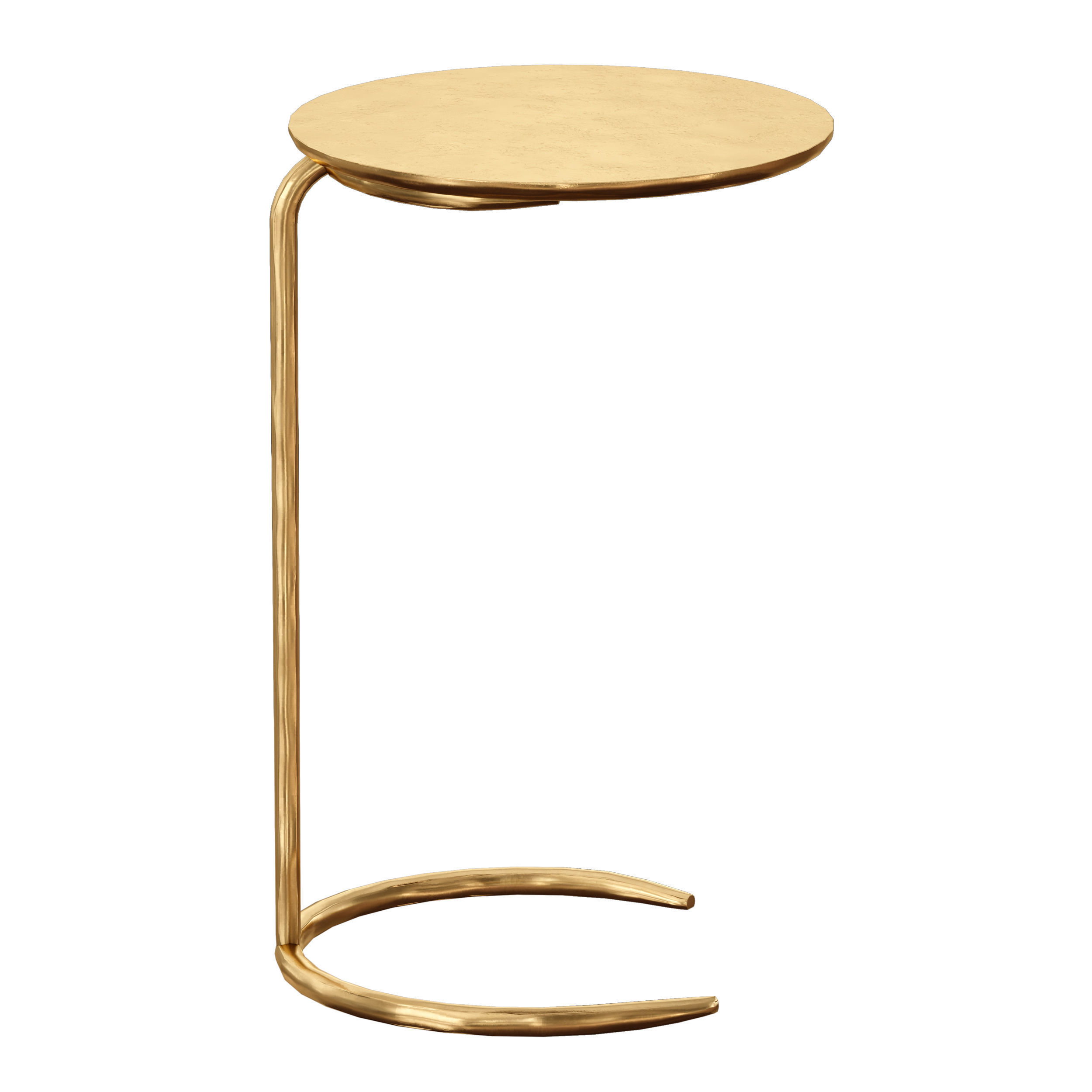 Azura Brass C-Table Crate and Barrel 3D model_3