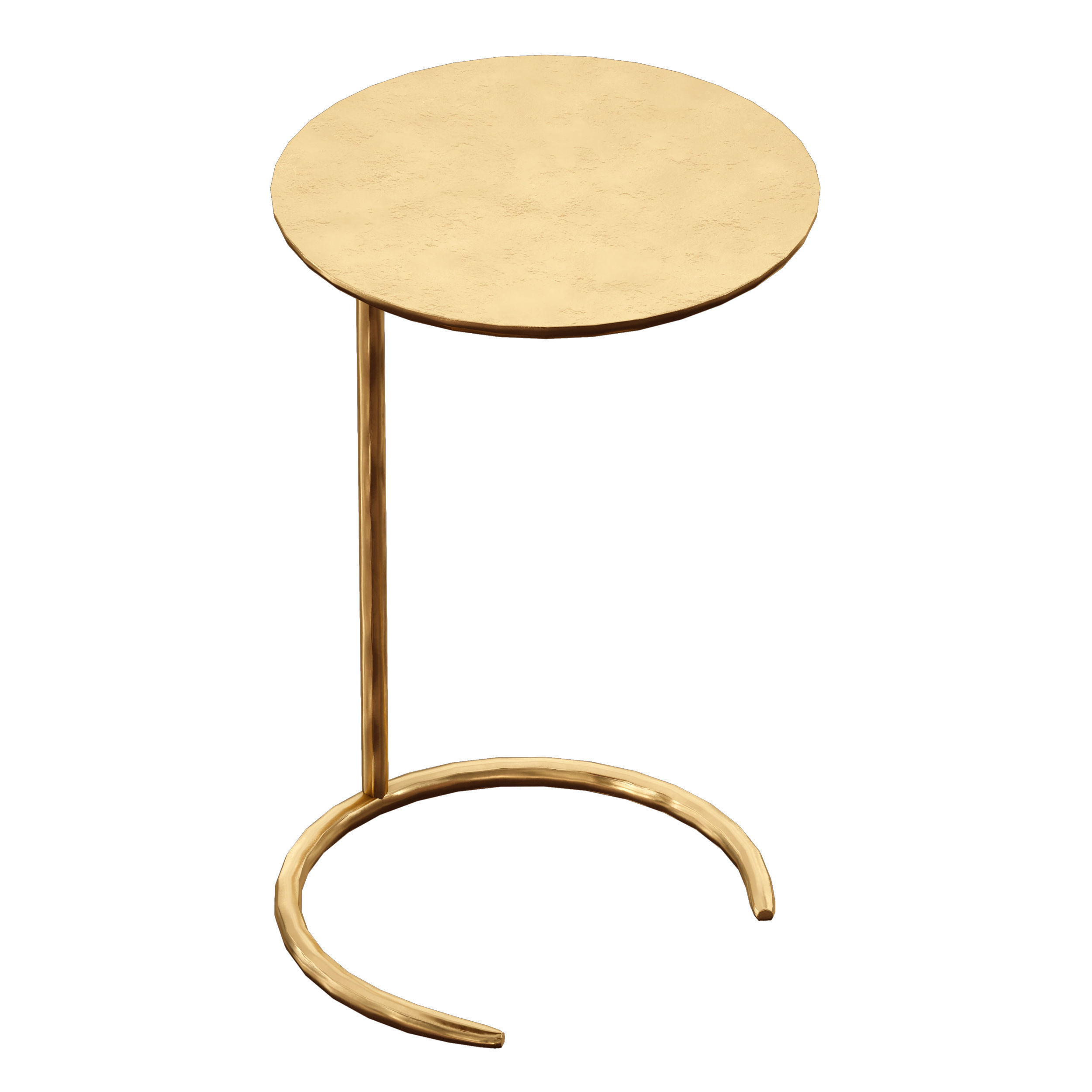 Azura Brass C-Table Crate and Barrel 3D model_2