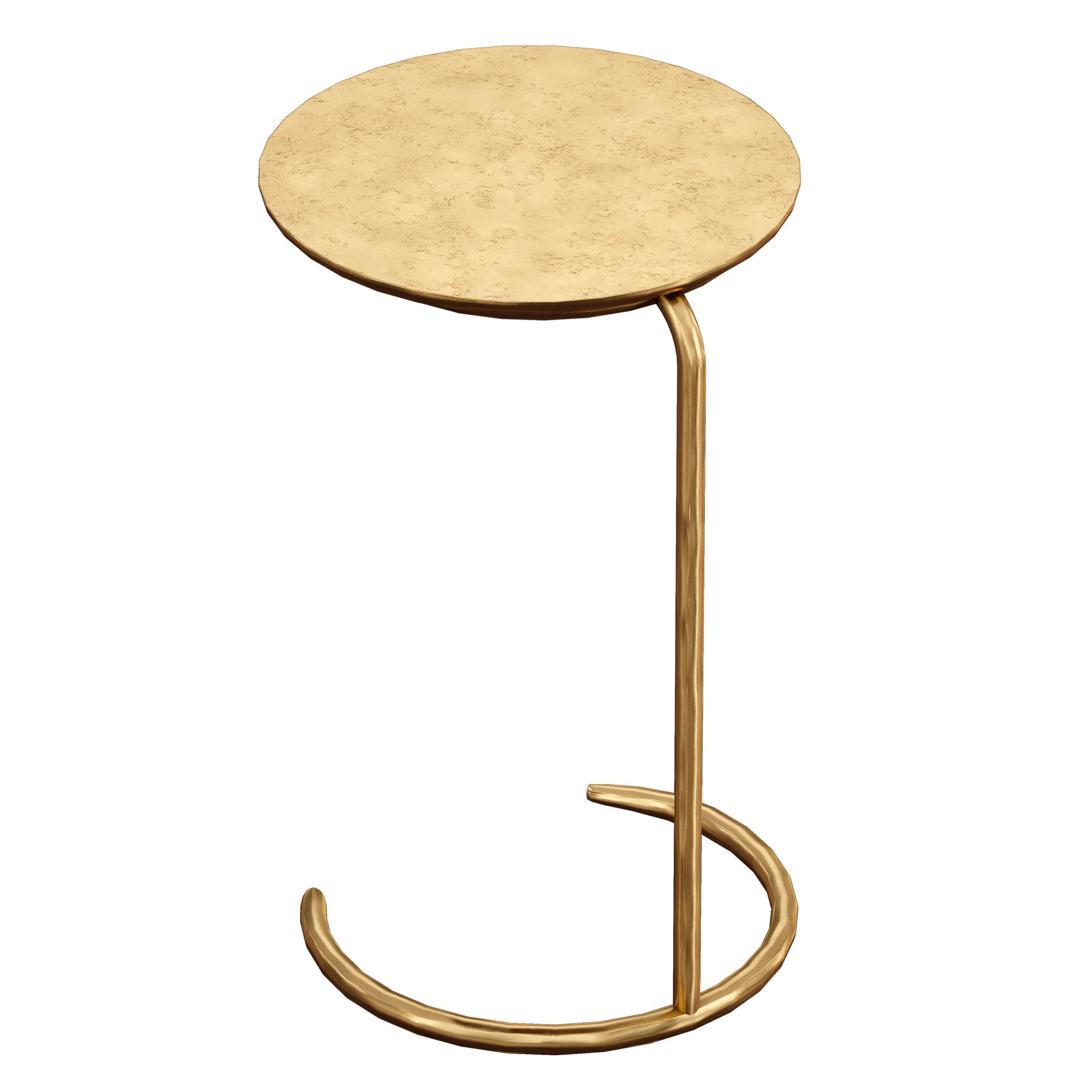 Azura Brass C-Table Crate and Barrel 3D model_7