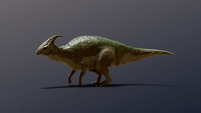 Parasaurolophus dinosaur Free low-poly 3D model