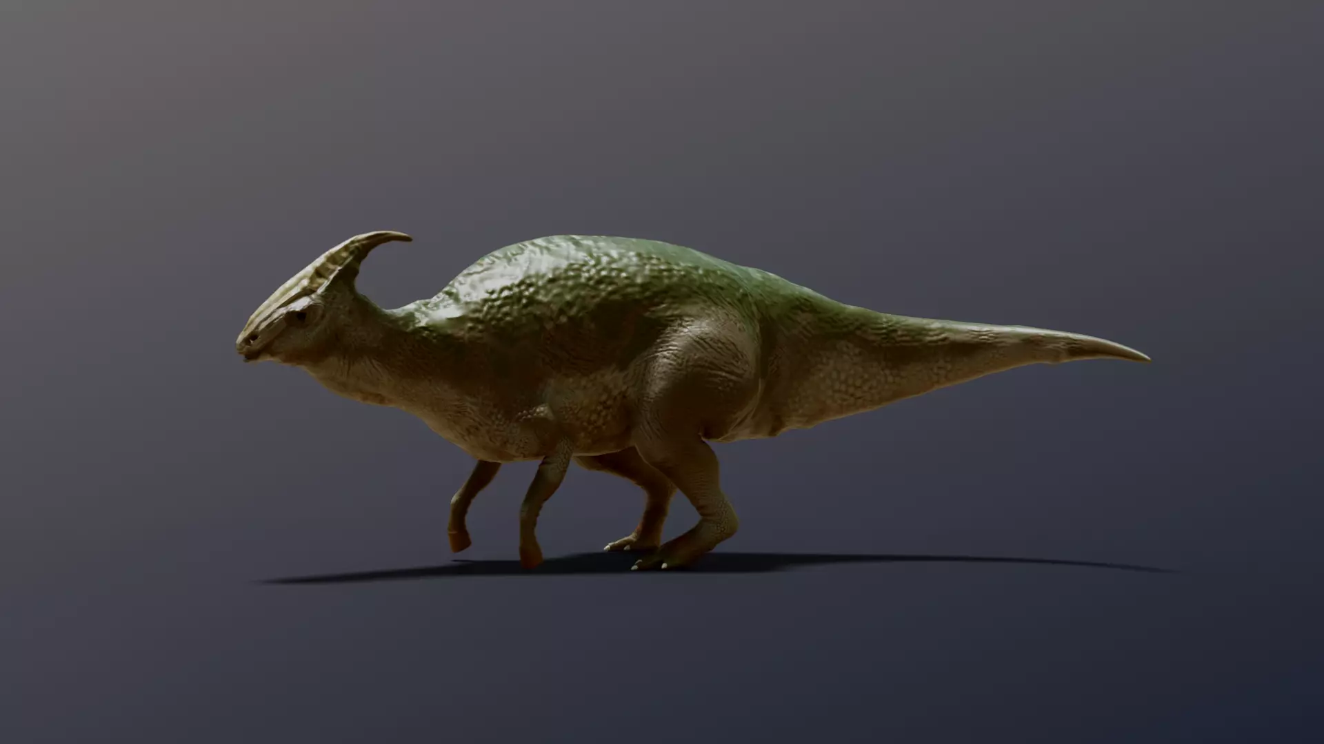 Parasaurolophus dinosaur Free low-poly 3D model