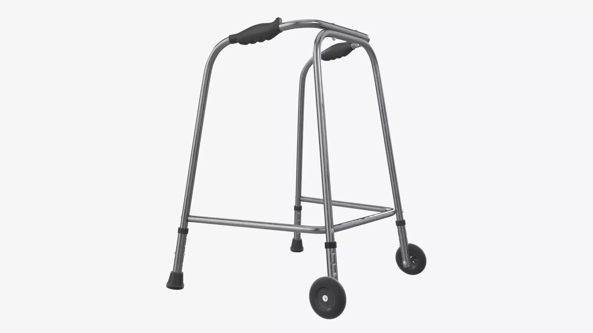 Walker with wheels 3D model_0