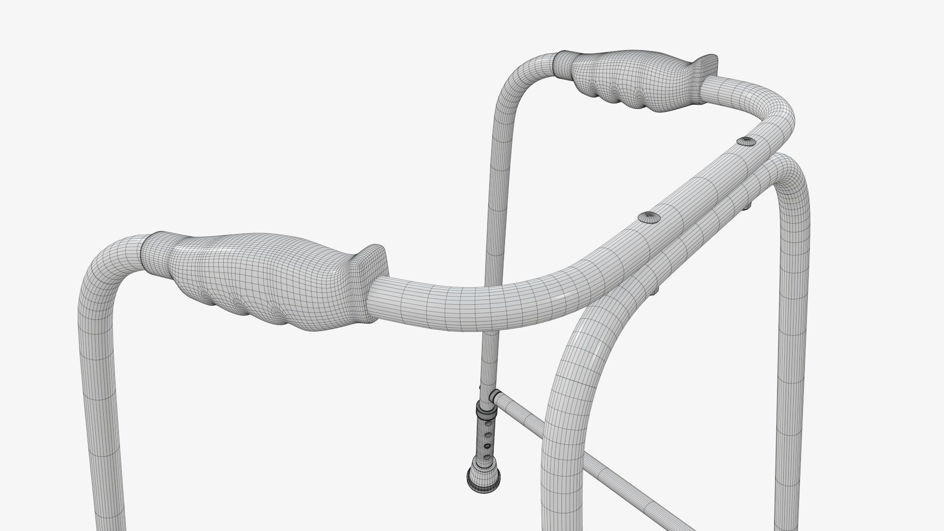 Walker with wheels 3D model_15