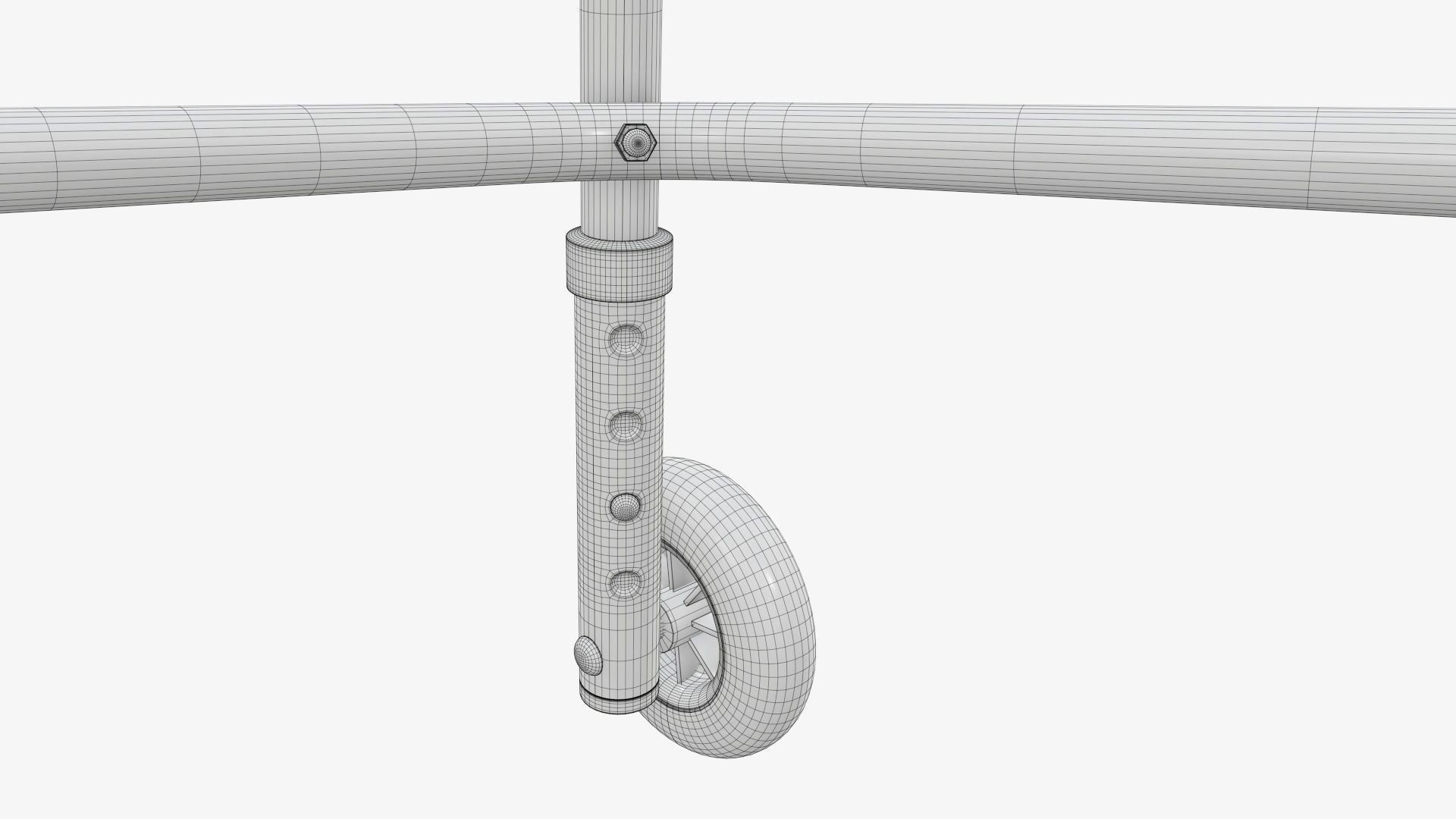 Walker with wheels 3D model_19