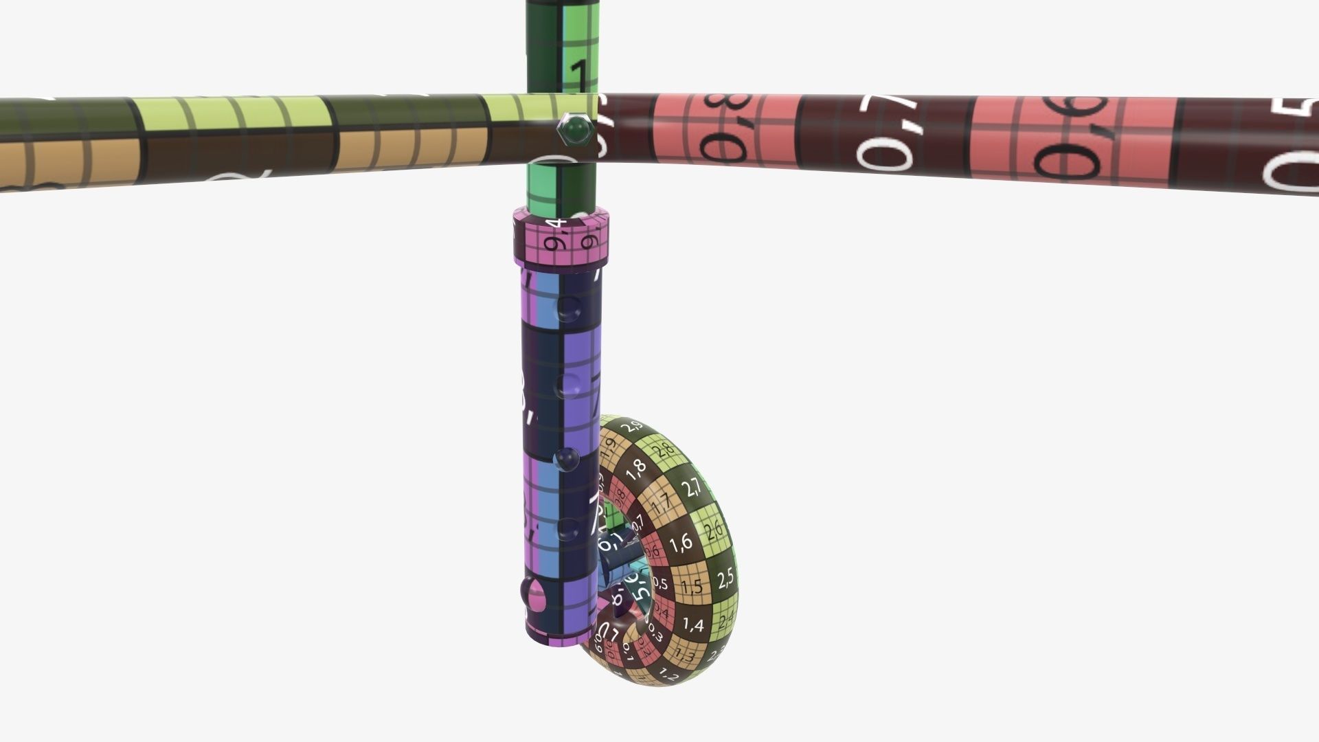 Walker with wheels 3D model_29