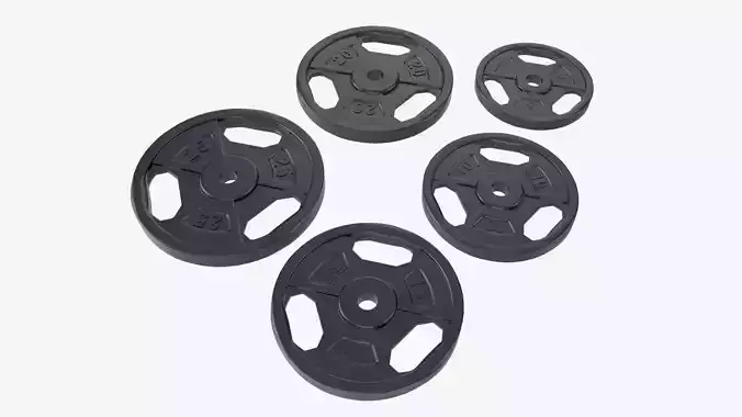 Weight plate set 05 3D model