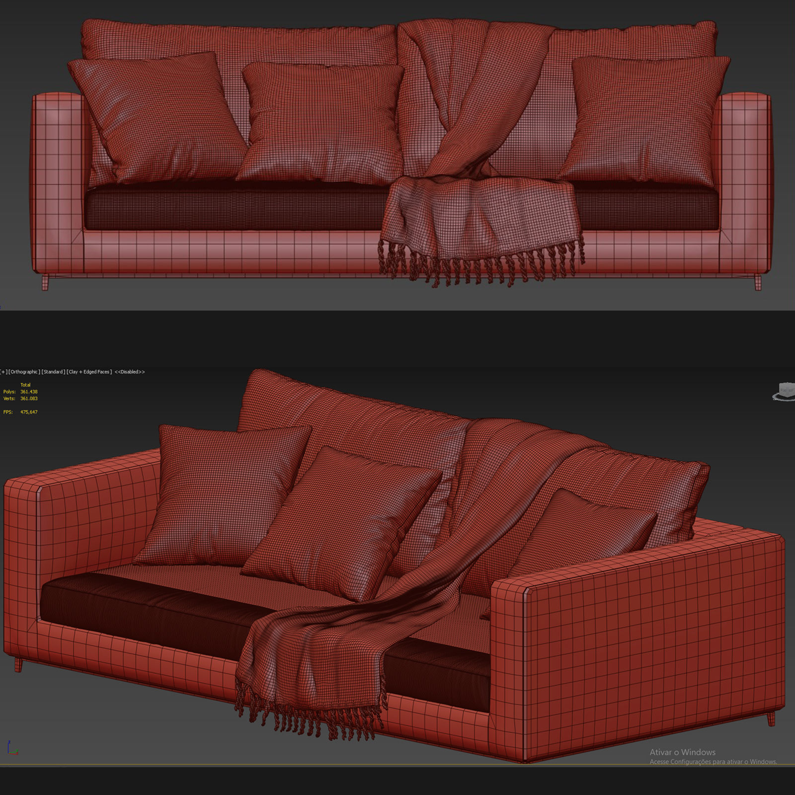 Andersen Minotti Sofa 3D model_2